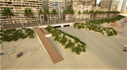 Artificial Sand Dunes Planned To Protect Beaches As Part Of 'green Benidorm' Project In Spain