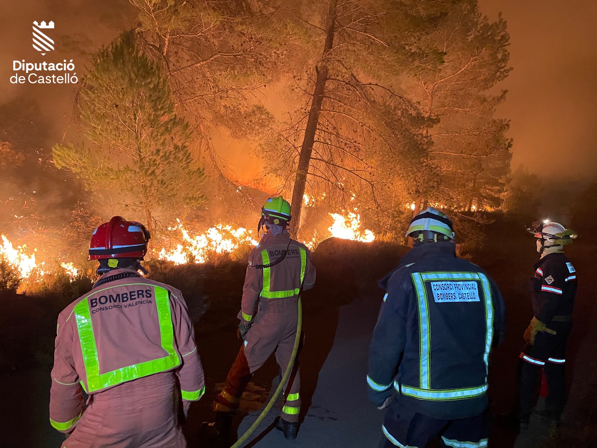 Lighter Winds Bring Hope To Fighting Six Day Fire In Spain's Castellon Area