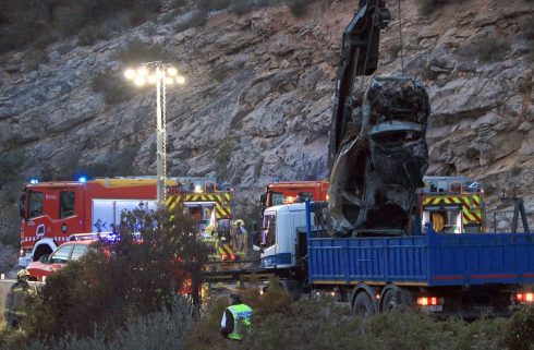 Three Teenagers Die After Car Plunges Down 30 Metre Ravine And Explodes In Spain's Catalunya