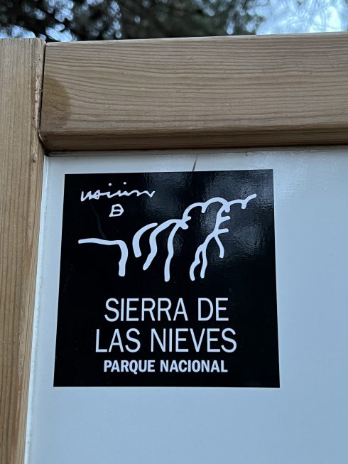 Sierra De Las Nieves Sign