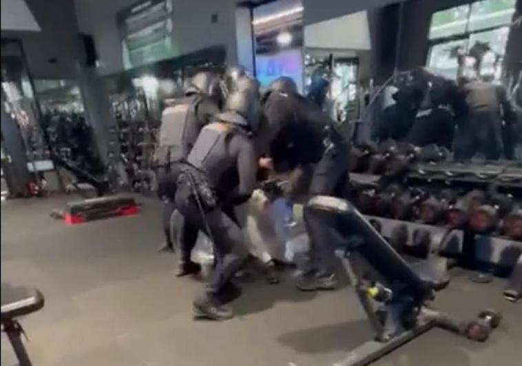 Detention Of Man In A Gym