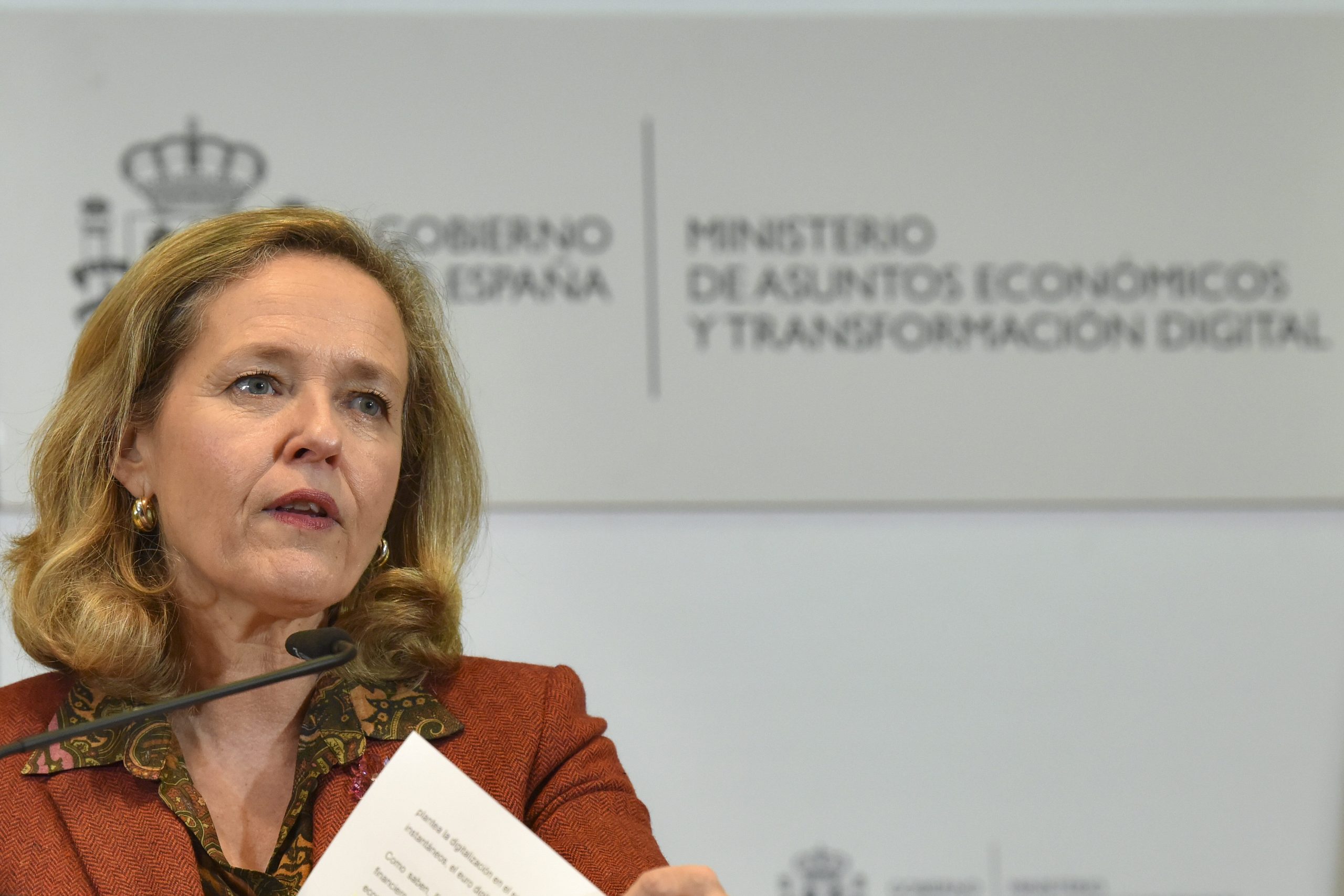 Economy Minister Nadia Calviño