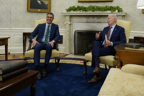 Pedro Sanchez and Joe Biden