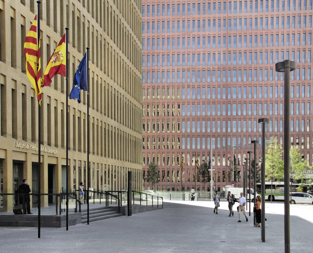 Court of Justice in Barcelona, designed by David Chipperfield