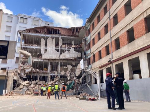 Building collapse in Logroño