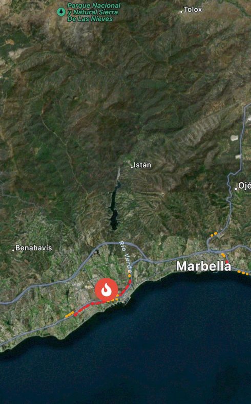 fire in marbella