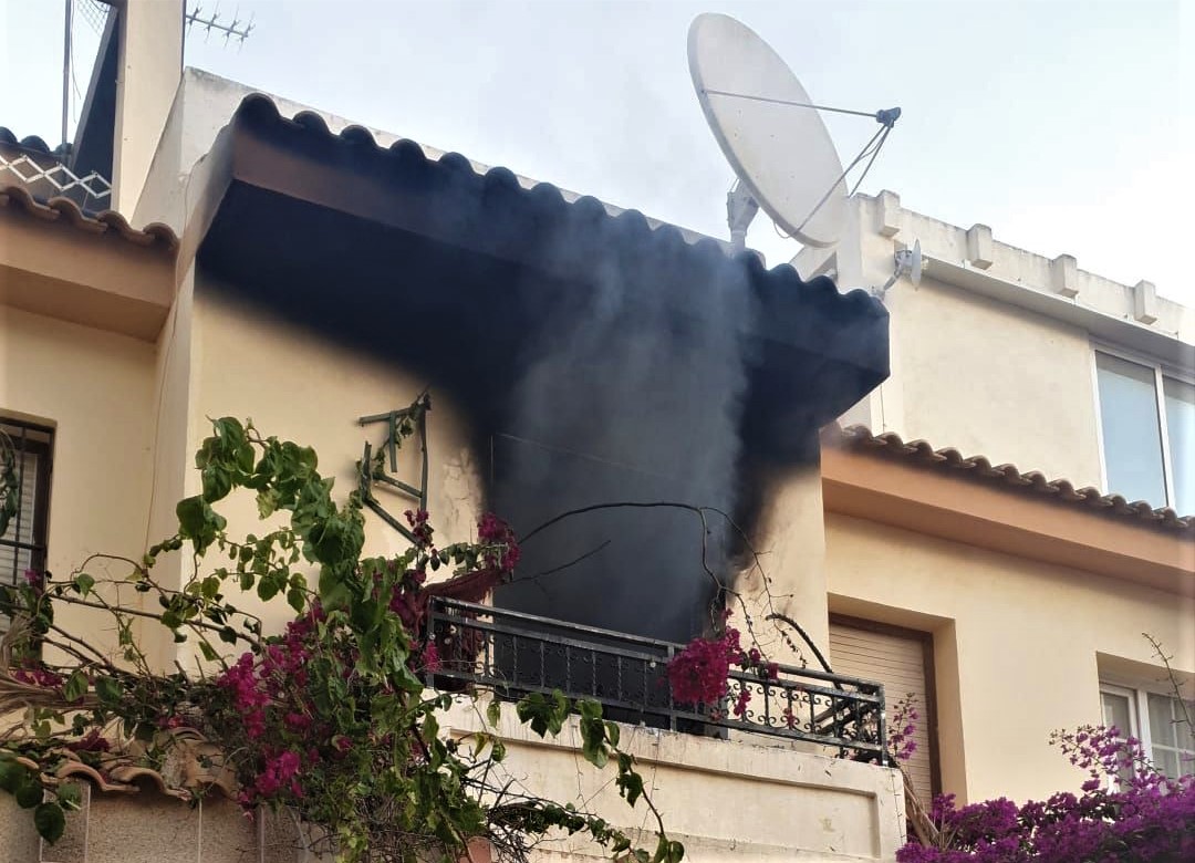 Elderly man cheats death after explosion rips through top floor of home on Spain's Costa Blanca