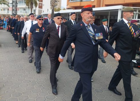 British expats take to Benidorm's streets to launch annual Poppy Appeal on Spain's Costa Blanca