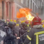 Firemen clash with police in Spain's Galicia region