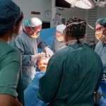 Doctors in Spain perform the world's first EVER 'perfect' reconstruction of the abdominal wall.j