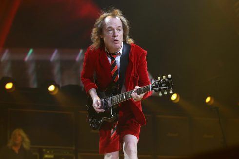 AC/DC guitarist Angus Young performs in New York