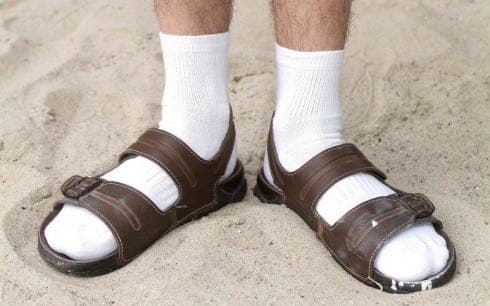 socks and sandals