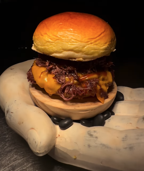 The prize-winning Fuxidia burger