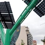 Giant solar trees planted to charge up vehicles, bikes, and electronic devices in eastern Spain