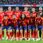 The Spain team ahead of their game against Georgia at the Euro 2024 tournament