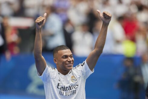 French football star Mbappe basks in glory as 80,000 excited Real Madrid fans give him raucous Bernabeu Stadium welcome
