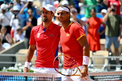 Spain's Rafa Nadal bids farewell to Olympic Games singles tennis after being elimiated by old rival Novak Djokovic in Paris