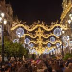 Too soon? Christmas lights are already being put up around major city in Spain's Andalucia