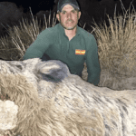 Hunter poses with enormous wild boar in southern Spain after spending over a year tracking it down