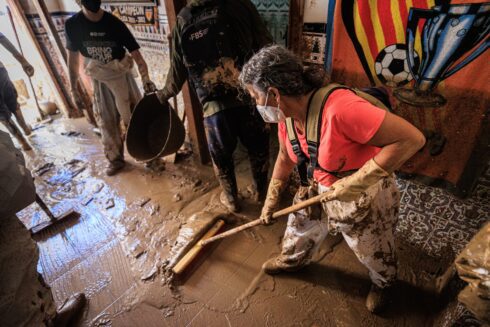 Interior designers. architects, and decorators join forces to make flood-devastated properties habitable in Valencia