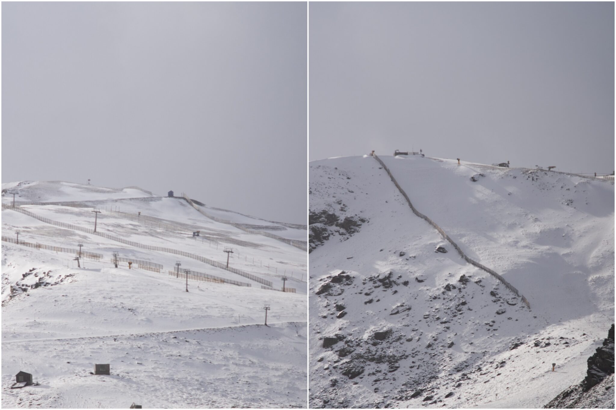 Pictured Snow in southern Spain leaves Sierra Nevada with thick coat