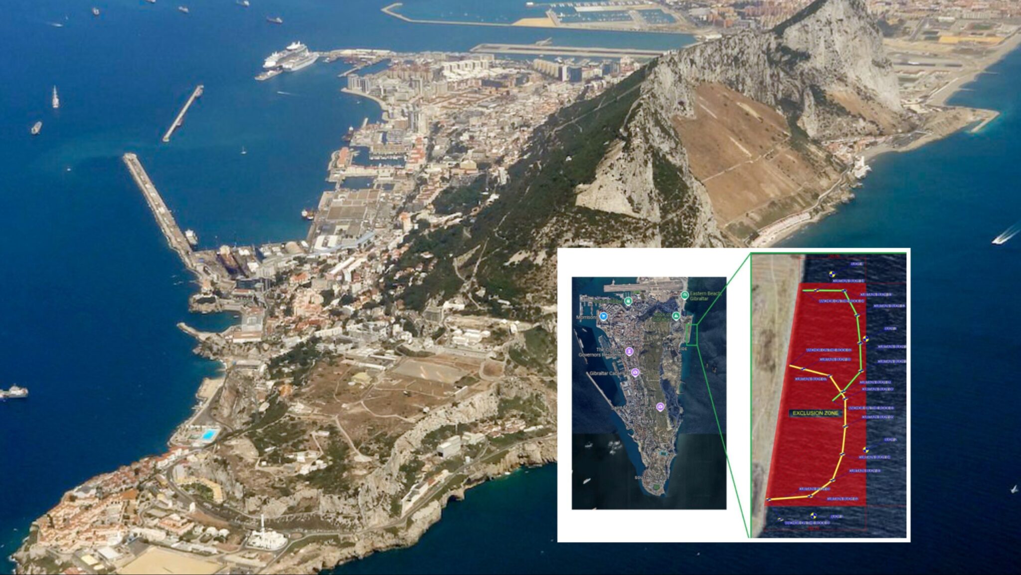 Gibraltar sets up maritime exclusion zone around contested Eastside ...