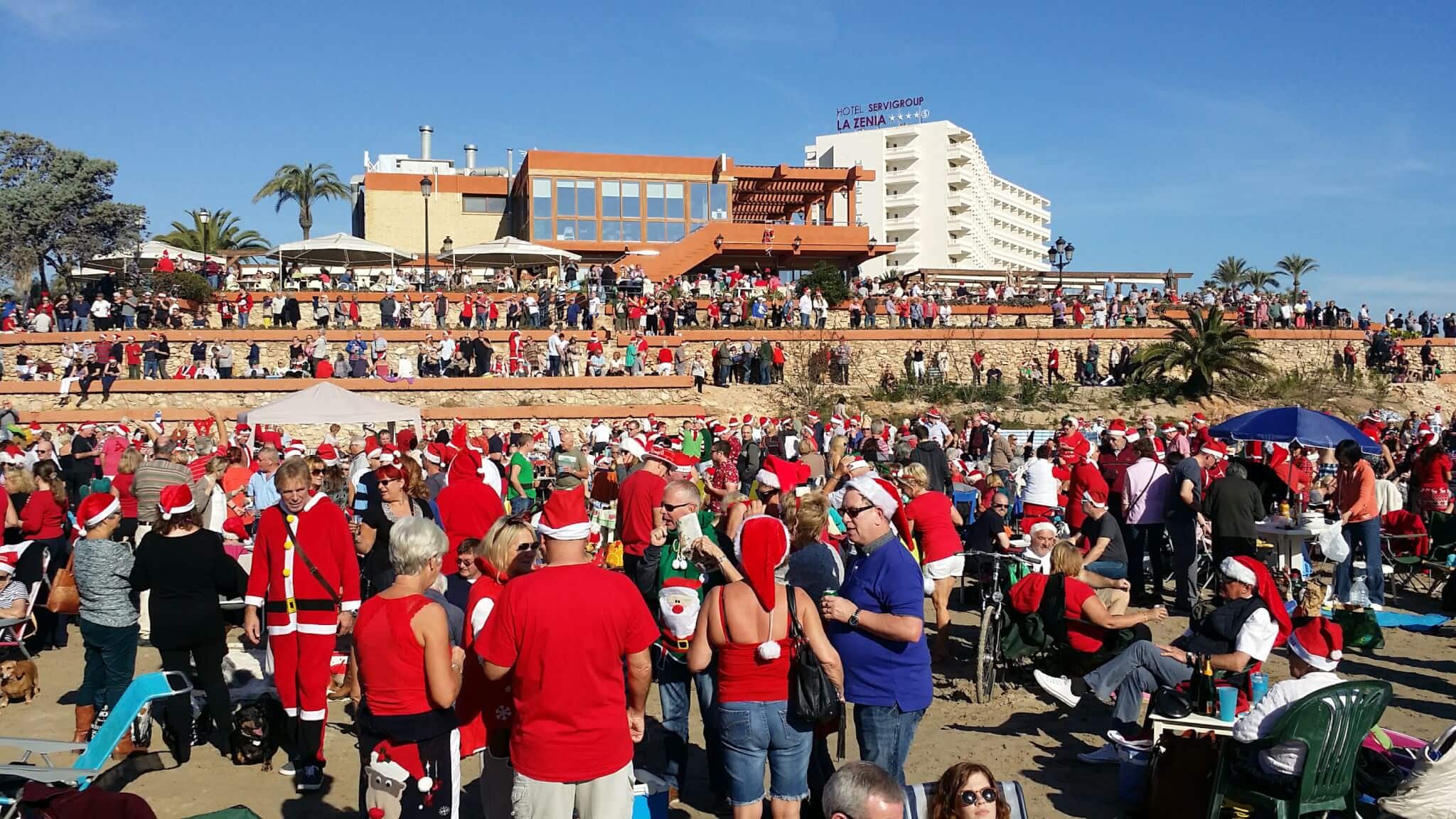 Santa costumes galore set to grace annual outdoor Christmas Day party on popular Costa Blanca beach