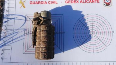 Bomb squad is called in Spain after local finds live grenade from the Spanish Civil War